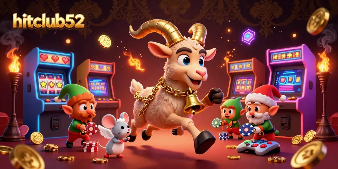 Experience hitclub52 with playful characters in a dynamic casino scene, thriving on thrilling strategies.