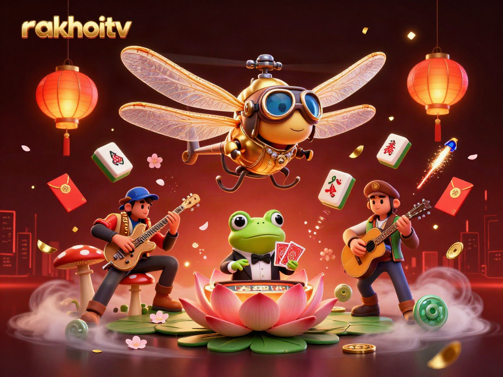 Experience exciting action with rakhoitv's dynamic dragonfly pilot and vibrant casino scene.